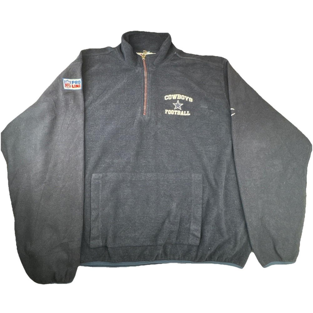 Champion Mens Dallas Cowboys Fleece XXL Polyester Navy NFL Football Pullover